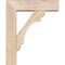 Ekena Millwork Olympic Block Smooth Bracket w/ Offset Brace, Douglas Fir, 5 1/2"W x 18"D x 22"H BKT0604X18X22OLY05SDF - alternate 3